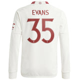 Manchester United Cup Third Shirt 2023-24 - Kids - Long Sleeve with Evans 35 printing - Kit Captain