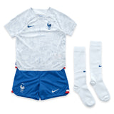 France Away Stadium Kit 2022 - Little Kids with Rabiot 14 printing - Kit Captain