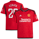 Manchester United WSL Home Shirt 2023-24 - Kids with Hinata 20 printing - Kit Captain