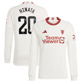 Manchester United WSL Third Shirt 2023-24 - Long sleeve with Hinata 20 printing - Kit Captain