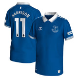 Everton Hummel Home Shirt 2023-24 - Kids with Harrison 11 printing - Kit Captain