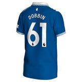 Everton Hummel Home Shirt 2023-24 - Kids with Dobbin 61 printing - Kit Captain