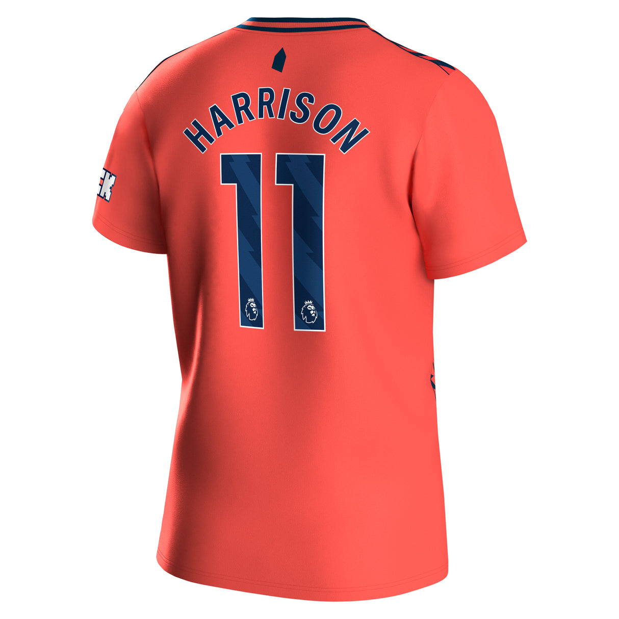 Everton Hummel Away Shirt 2023-24 with Harrison 11 printing - Kit Captain