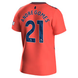 Everton Hummel Away Shirt 2023-24 with Andre Gomes 21 printing - Kit Captain