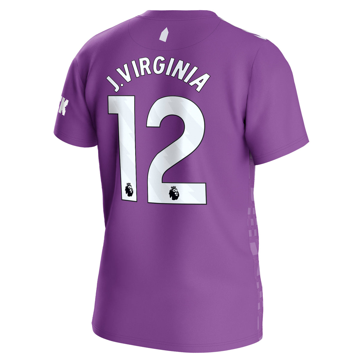 Everton Hummel Third Goalkeeper Shirt 2023-24 with J.Virginia 12 printing - Kit Captain