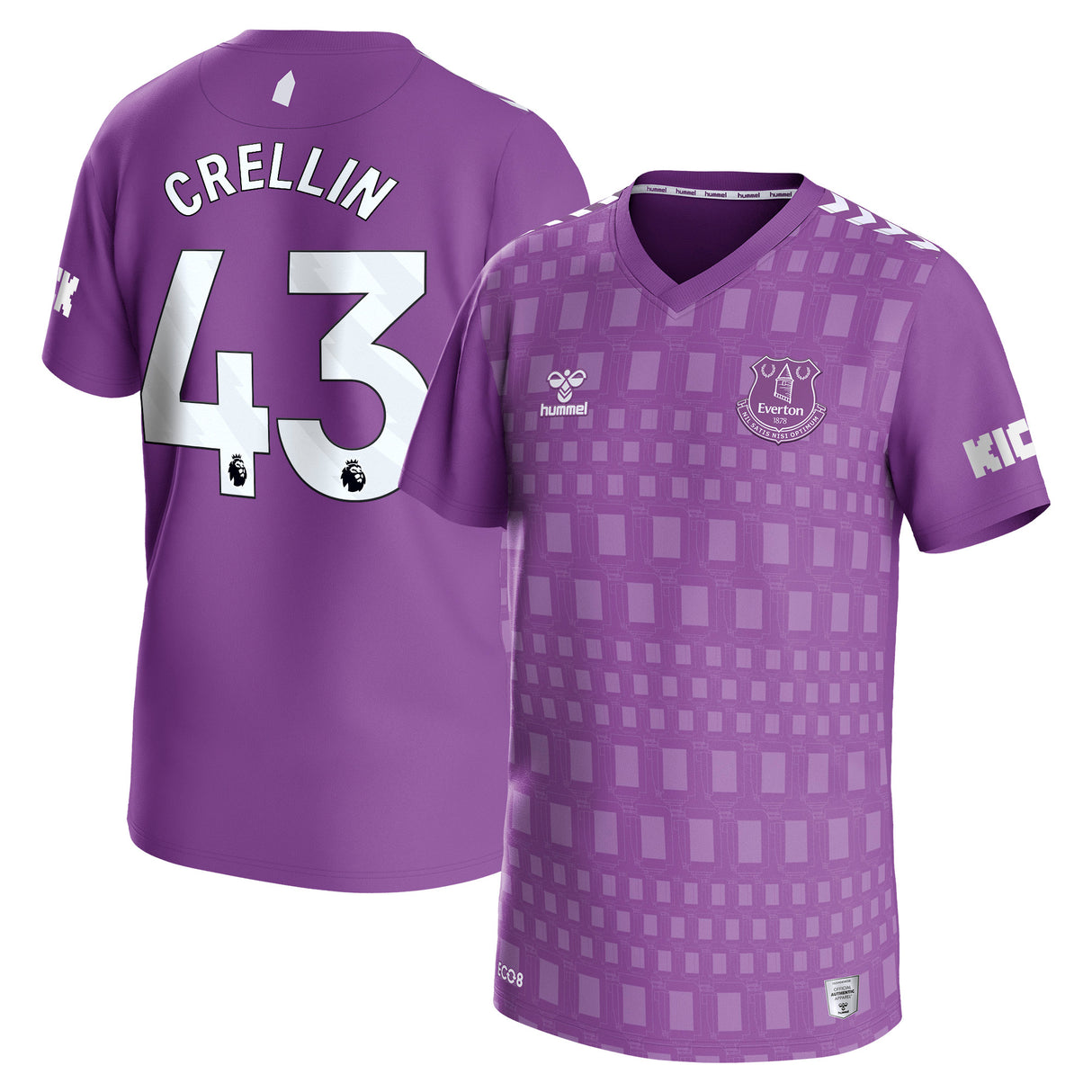 Everton Hummel Third Goalkeeper Shirt 2023-24 - Kids with Crellin 43 printing - Kit Captain