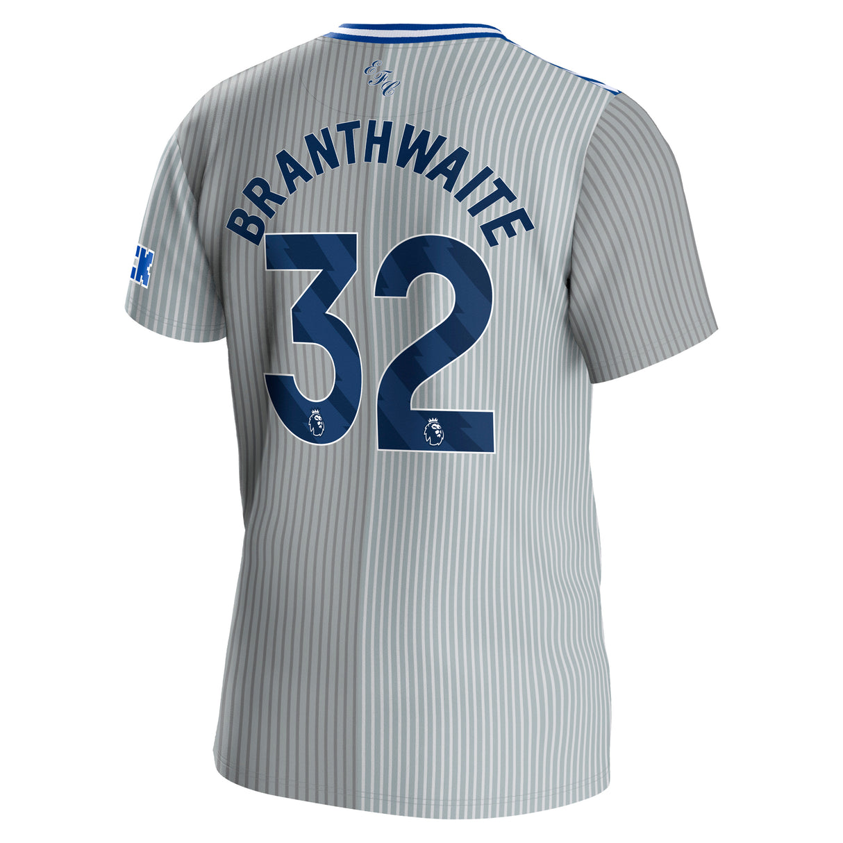 Everton Hummel Third Shirt 2023-24 with Branthwaite 32 printing - Kit Captain