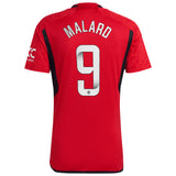 Manchester United WSL adidas Home Shirt 2023-24 - With Malard 9 Printing - Kit Captain