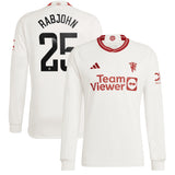 Manchester United WSL adidas Third Shirt 2023-24 - Long Sleeve - With Rabjohn 25 Printing - Kit Captain