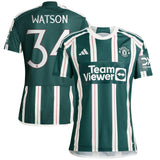 Manchester United Cup adidas Away Shirt 2023-24 - With Watson 34 Printing