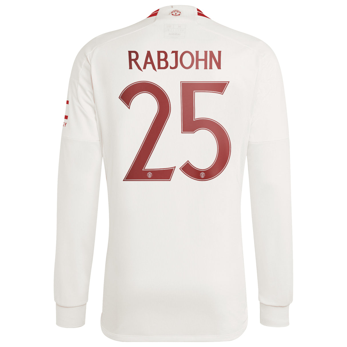 Manchester United Cup adidas Third Shirt 2023-24 - Long Sleeve - With Rabjohn 25 Printing - Kit Captain