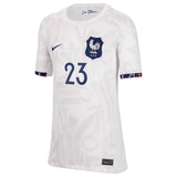 France Women Nike Away Stadium Shirt 2023-24 - Kids with Becho 23 printing - Kit Captain