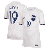 France Women Nike Away Stadium Shirt 2023-24 - Kids with Mbock 19 printing - Kit Captain