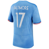 France Women Nike Home Stadium Shirt 2023-24 - Mens with Baltimore 17 printing - Kit Captain