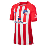 Atlético de Madrid Metropolitano Nike Home Stadium Shirt 2023-24 - Kids with Javi Galán 17 printing - Kit Captain