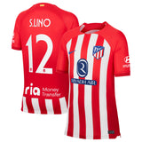 Atlético de Madrid Metropolitano Nike Home Stadium Shirt 2023-24 - Kids with S.Lino 12 printing