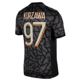 PSG x Jordan Third Stadium Shirt 2023-24 with Kurzawa 97 printing - Kit Captain