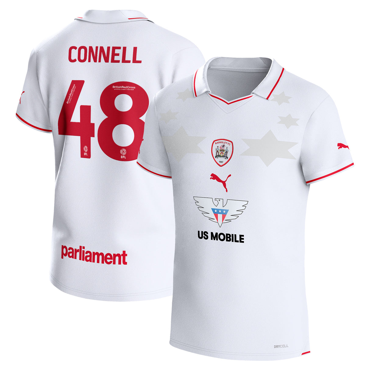 Barnsley Puma Away Shirt 2023-24 - Outsize - Luca Connell 48