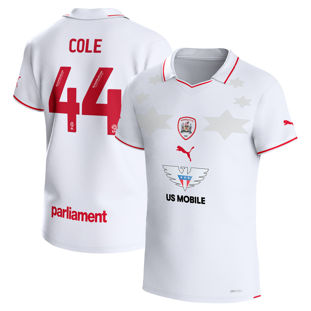 Barnsley Puma Away Shirt 2023-24 - Outsize - Devante Cole 44