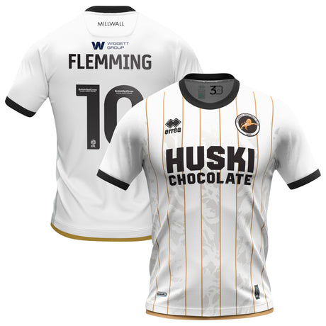 Millwall Errea Away Shirt 2023-24 - Kids - Zian FLEMMING 10 - Kit Captain