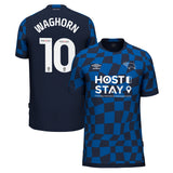 Derby County Umbro Away Shirt 2023-24 - Kids - Martyn Waghorn 10 - Kit Captain