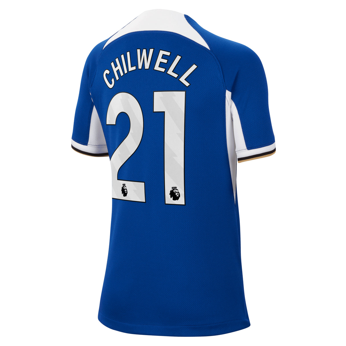 Chelsea Nike Home Stadium Sponsored Shirt 2023-24 - Kids with Chilwell 21 printing