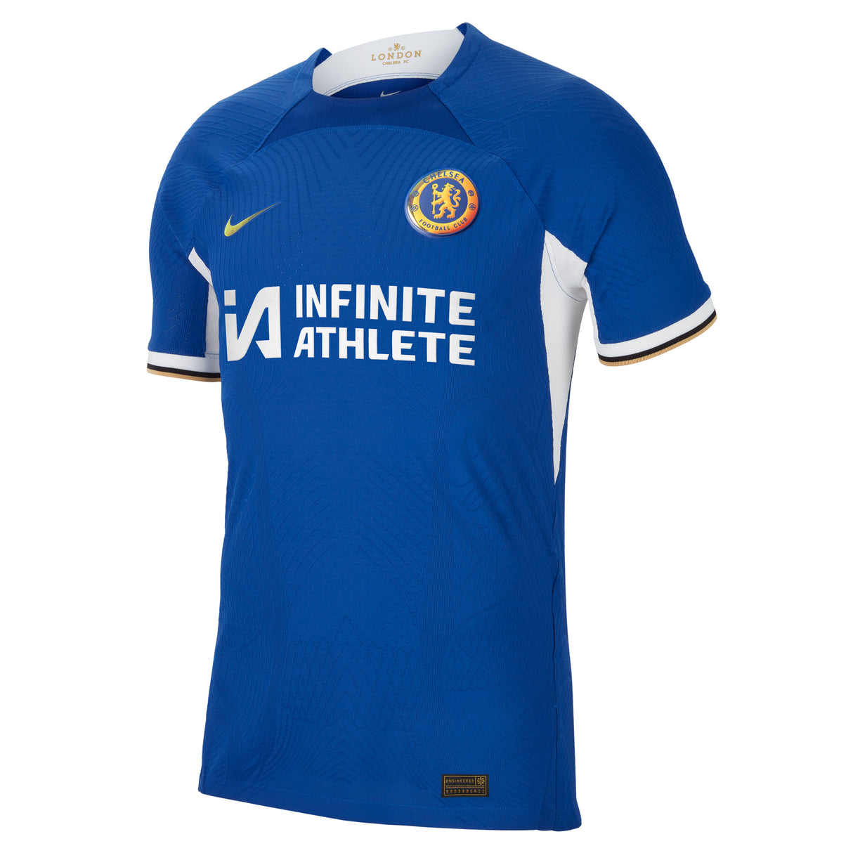 Chelsea Home Vapor Match Sponsored Shirt 2023-24 with Enzo 8 printing - Kit Captain