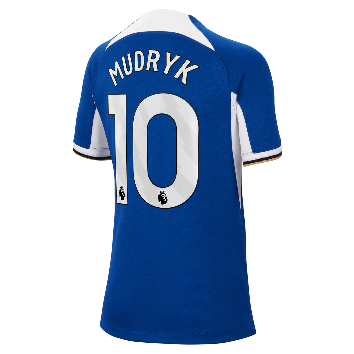 Chelsea Nike Home Stadium Sponsored Shirt 2023-24 - Kids with Mudryk 10 printing