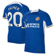 Chelsea Home Vapor Match Sponsored Shirt 2023-24 with Palmer 20 printing - Kit Captain