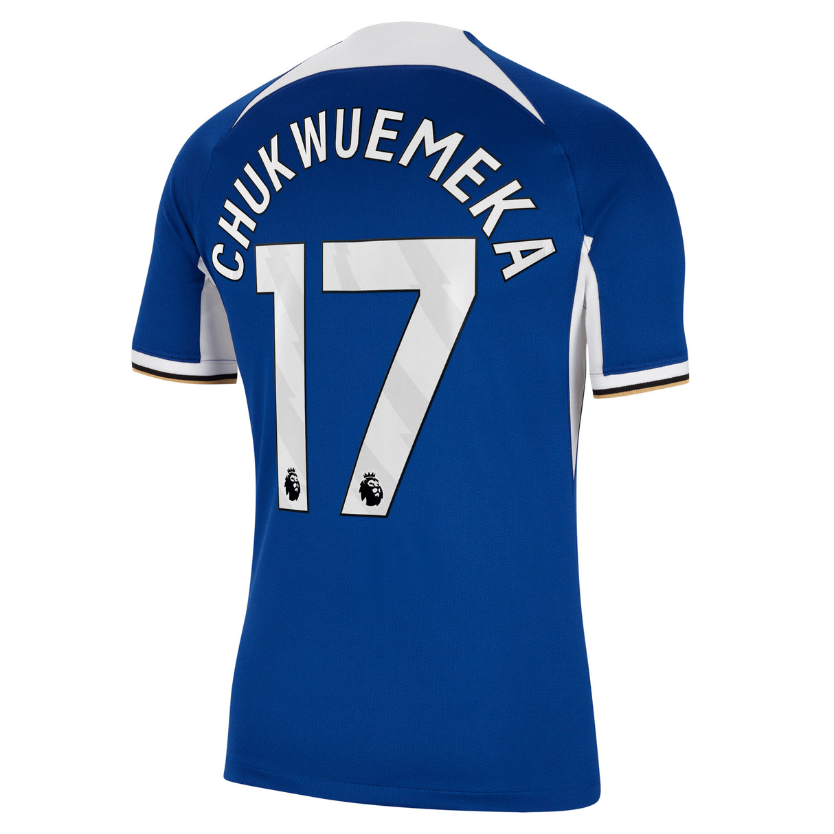 Chelsea Nike Home Stadium Sponsored Shirt 2023-24 with Chukwuemeka 17 printing