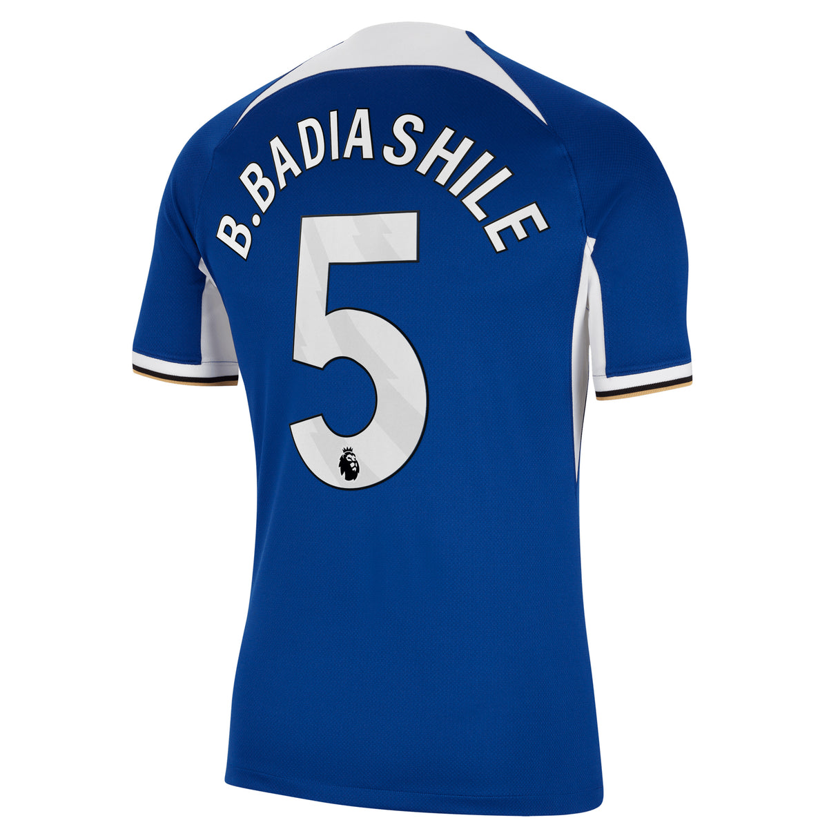 Chelsea Nike Home Stadium Sponsored Shirt 2023-24 with Badiashile 5 printing