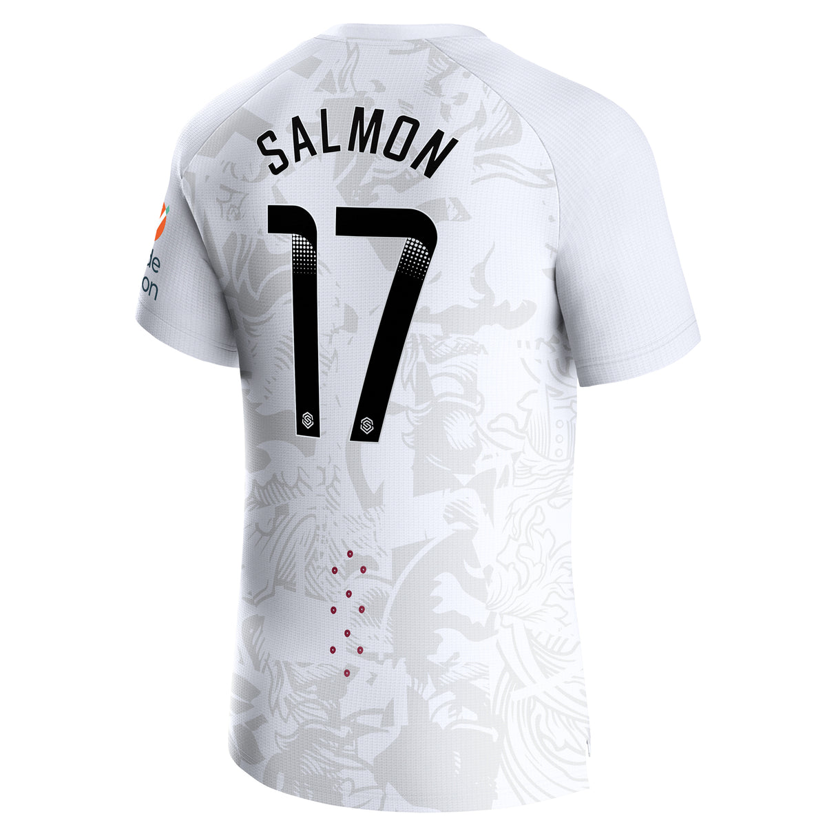 Aston Villa WSL Castore Away Pro Shirt 2023-24 - With Salmon 17 printing - Kit Captain