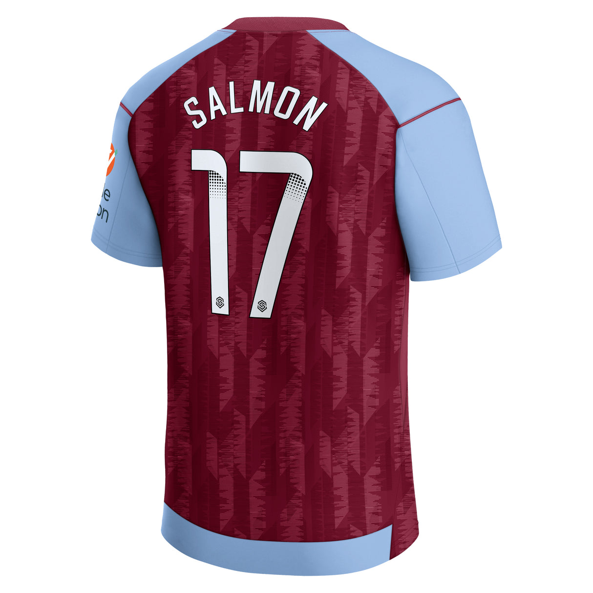 Aston Villa WSL Castore Home Shirt 2023-24 - With Salmon 17 printing - Kit Captain