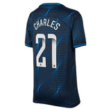 Chelsea WSL Nike Away Stadium Sponsored Shirt 2023-24 - Kids with Charles 21 printing