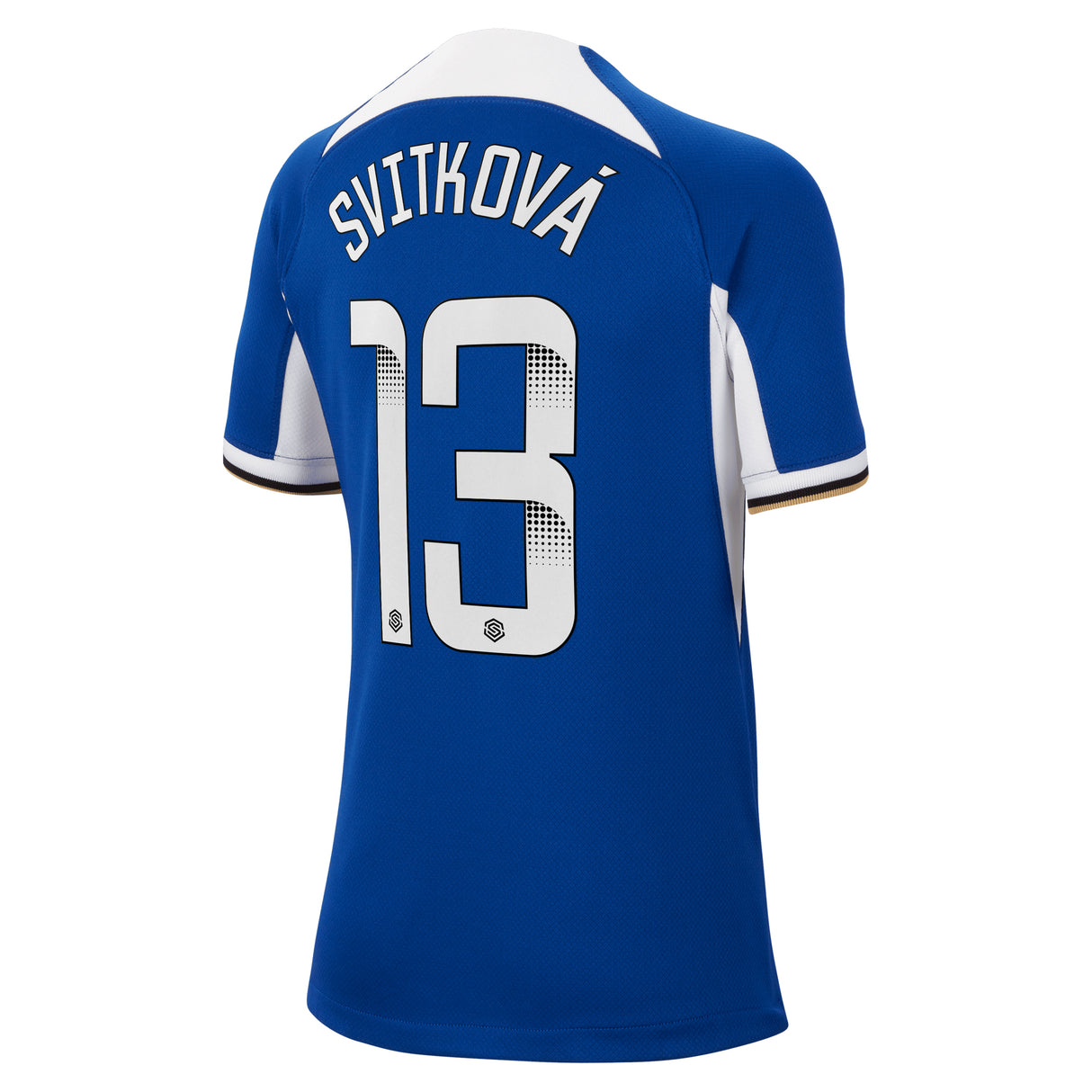 Chelsea WSL Nike Home Stadium Sponsored Shirt 2023-24 - Kids with Svitková 13 printing