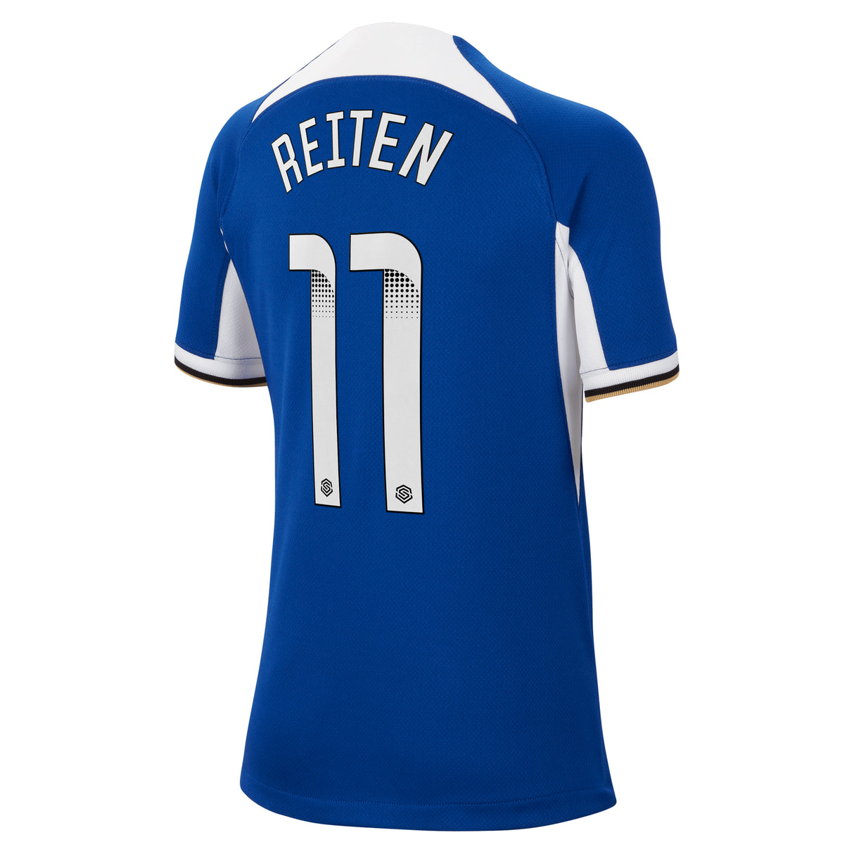 Chelsea WSL Nike Home Stadium Sponsored Shirt 2023-24 - Kids with Reiten 11 printing