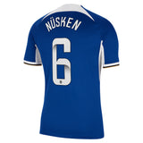 Chelsea WSL Nike Home Stadium Sponsored Shirt 2023-24 with Nüsken 6 printing