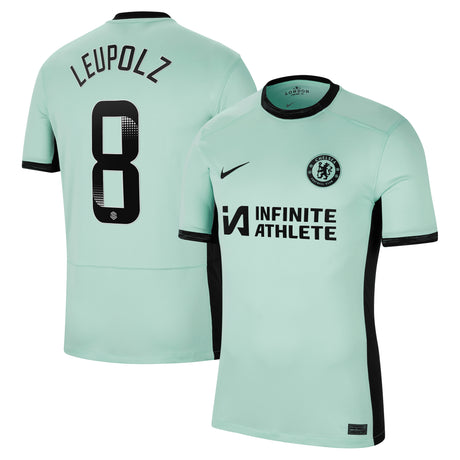 Chelsea WSL Nike Third Stadium Sponsored Shirt 2023-24 with Leupolz 8 printing