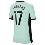 Chelsea WSL Third Stadium Sponsored Shirt 2023-24 - Kids with J.Fleming 17  printing - Kit Captain