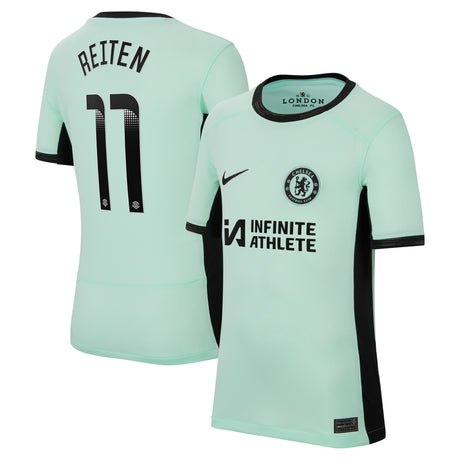 Chelsea WSL Third Stadium Sponsored Shirt 2023-24 - Kids with Reiten 11  printing - Kit Captain