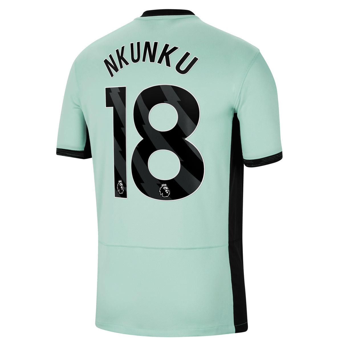 Chelsea Nike Third Stadium Sponsored Shirt 2023-24 with Nkunku 18 printing