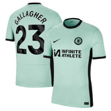 Chelsea Nike Third Stadium Sponsored Shirt 2023-24 with Gallagher 23 printing