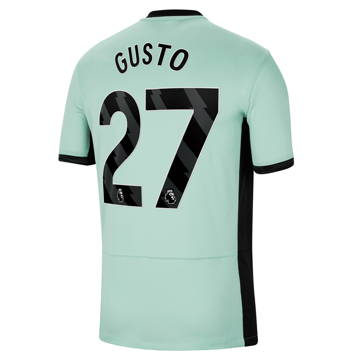 Chelsea Nike Third Stadium Sponsored Shirt 2023-24 with Gusto 27 printing