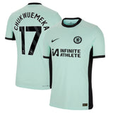 Chelsea Third Vapor Match Sponsored Shirt 2023-24 with Chukwuemeka 17 printing - Kit Captain