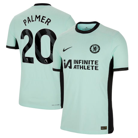 Chelsea Third Vapor Match Sponsored Shirt 2023-24 with Palmer 20 printing - Kit Captain