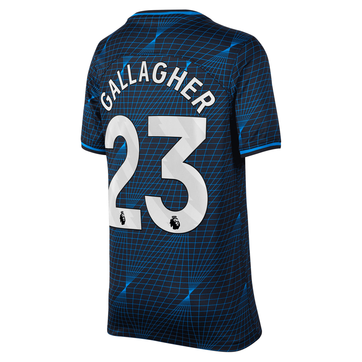 Chelsea Nike Away Stadium Sponsored Shirt 2023-24 - Kids with Gallagher 23 printing