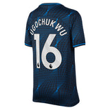 Chelsea Nike Away Stadium Sponsored Shirt 2023-24 - Kids with Ugochukwu 16 printing