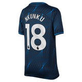 Chelsea Nike Away Stadium Sponsored Shirt 2023-24 - Kids with Nkunku 18 printing