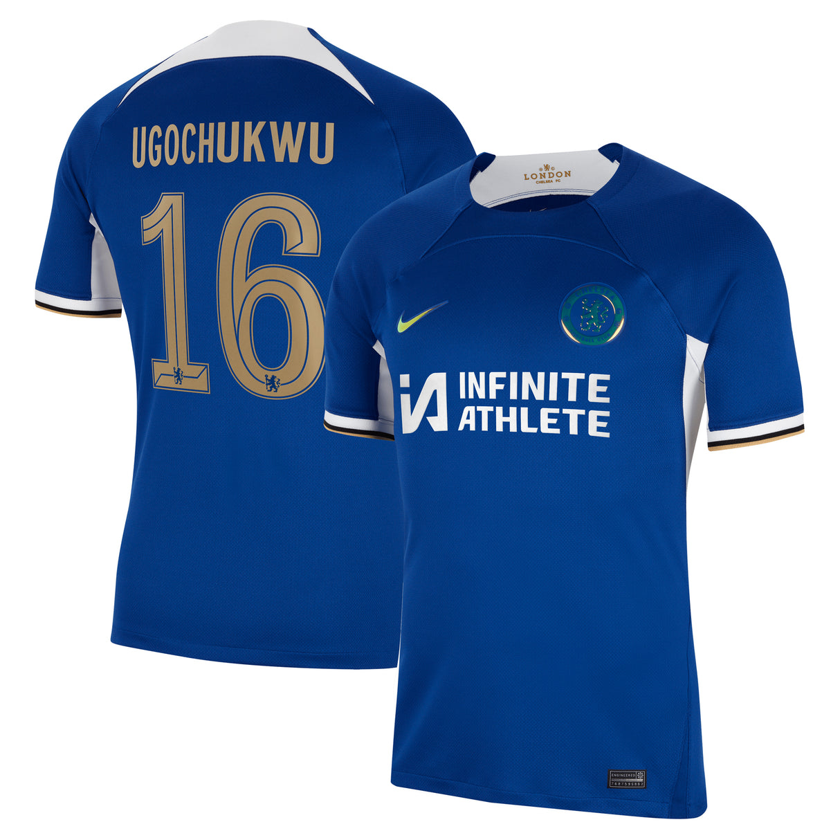 Chelsea Cup Nike Home Stadium Sponsored Shirt 2023-24 with Ugochukwu 16 printing