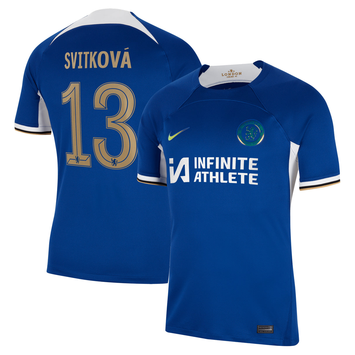 Chelsea Cup Nike Home Stadium Sponsored Shirt 2023-24 with Svitková 13 printing